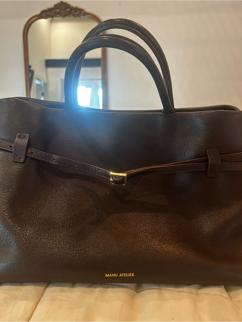 Manu Atelier Le Cambon 35 Satchel in Deep Brown - Picture 5 of 14